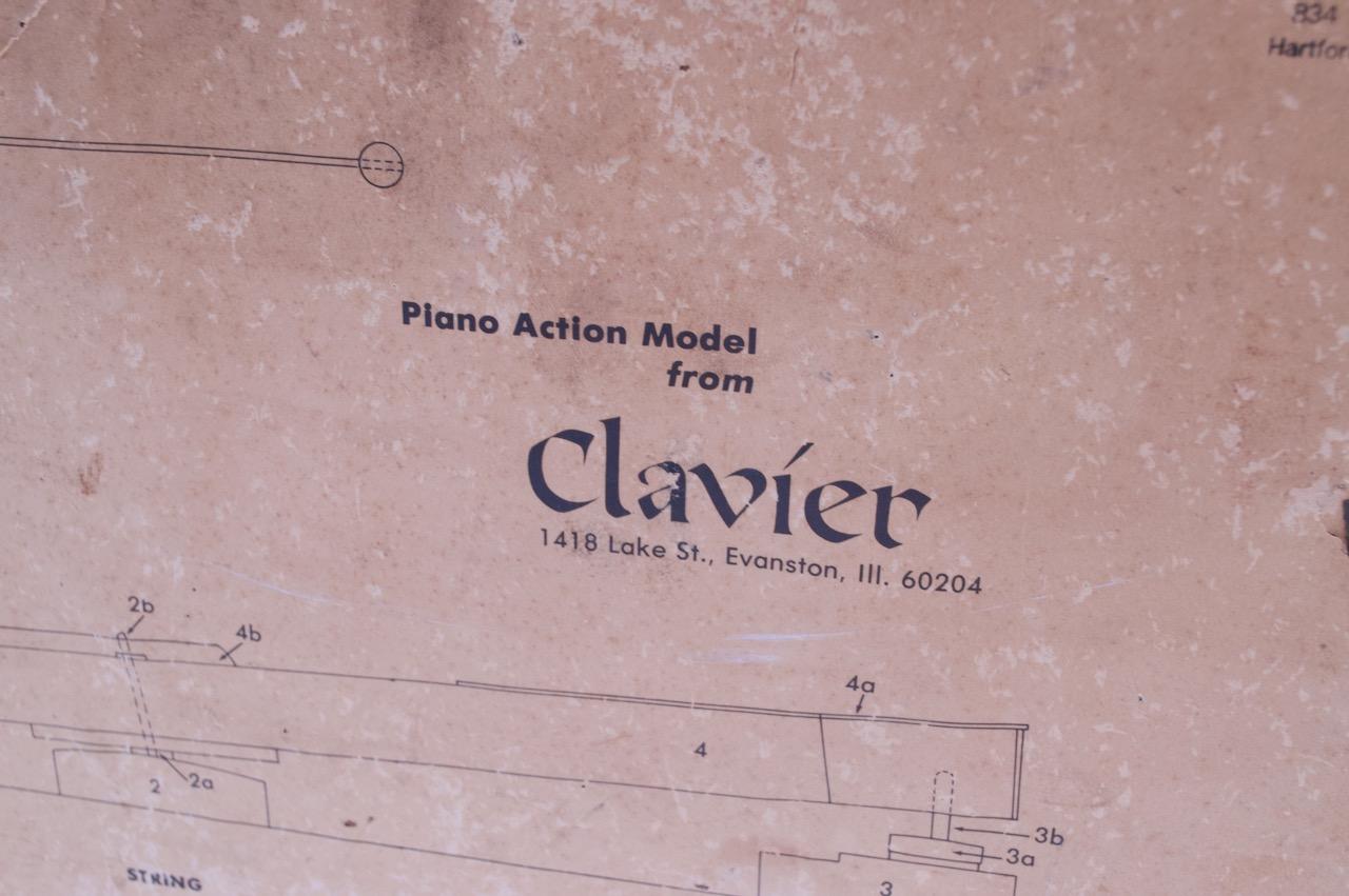 Vintage Clavier Klavier-Action-Modell (amerikanisch) im Angebot