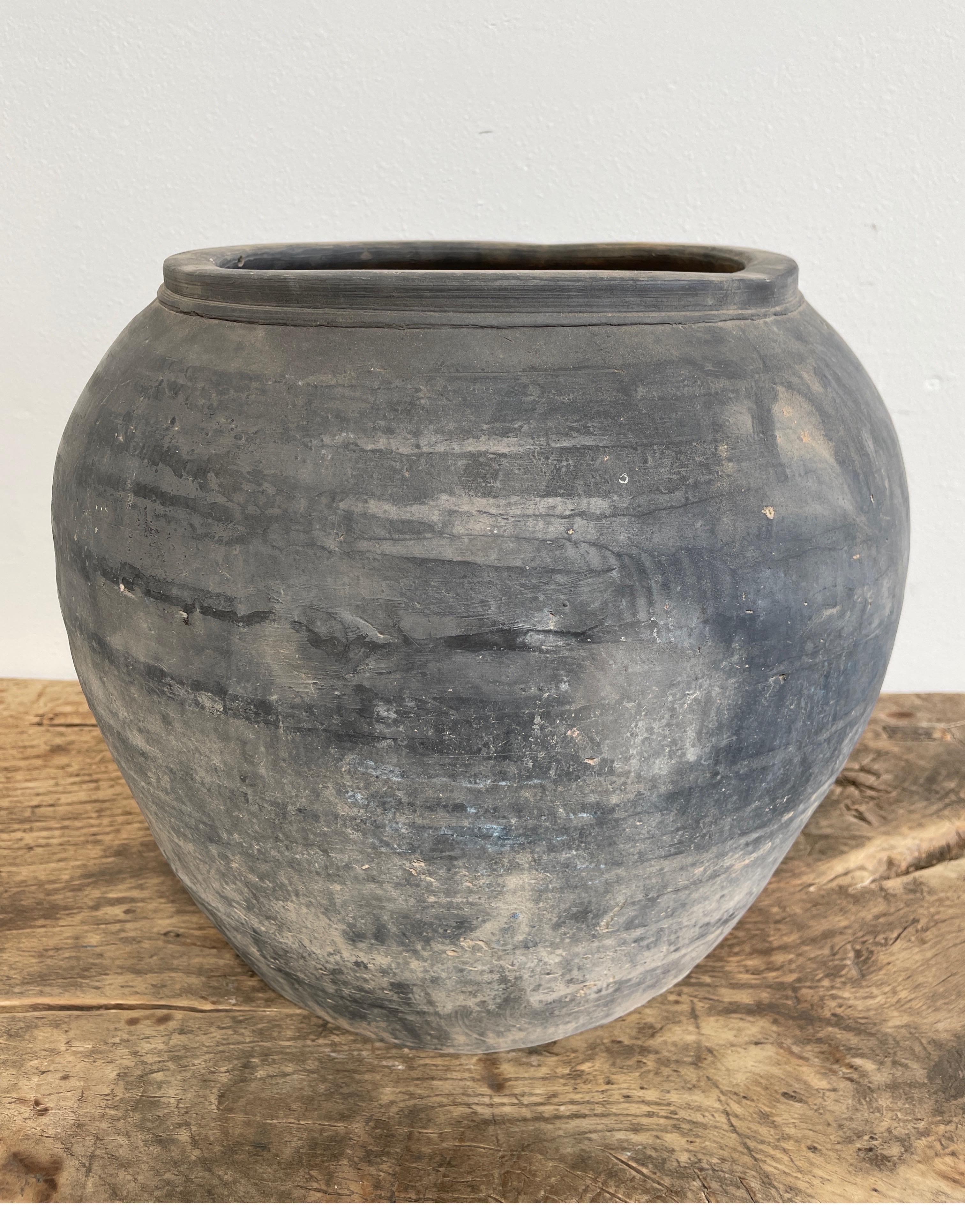 Asian Vintage Clay Oil Pottery