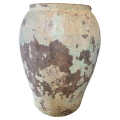 Used clay pot with original patina 
