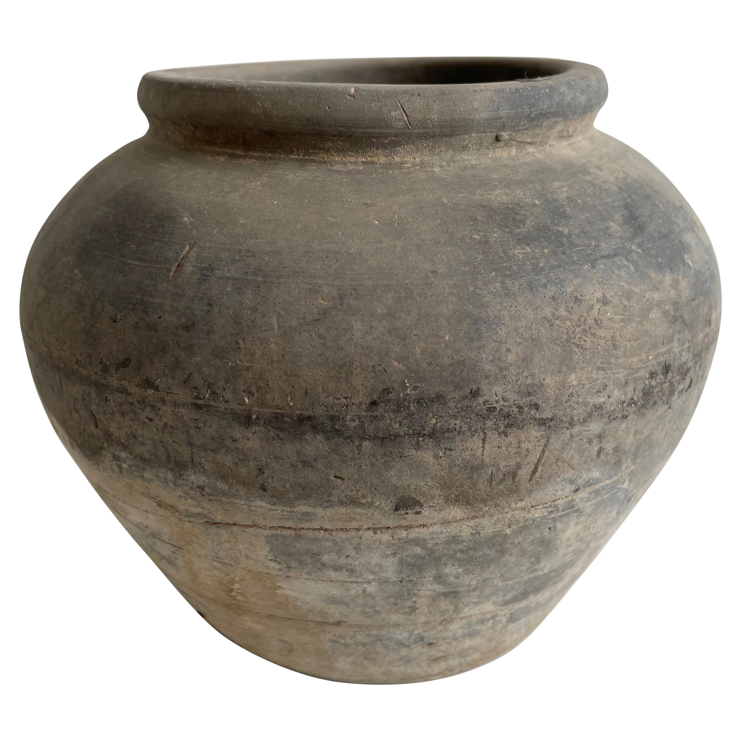 Vintage Clay Pottery Vase at 1stDibs