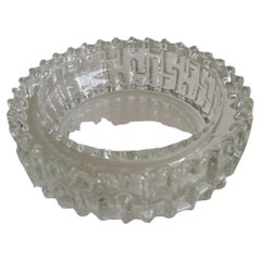 Vintage clear Ashtray-Designed by František Vízner for Hermanova Hut, 1960's.