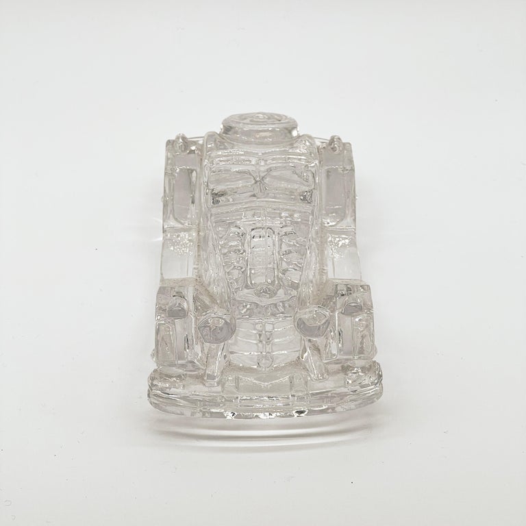 Vintage Clear Crystal Mg Roadster Decorative Model Car / Paperweight ...