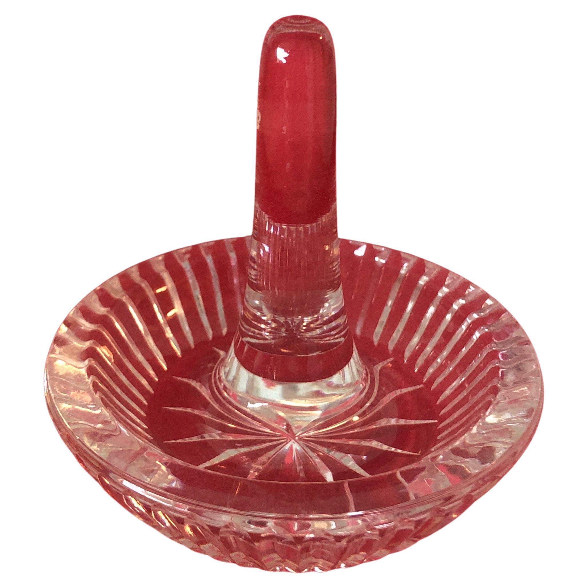 Cut glass sale ring holder