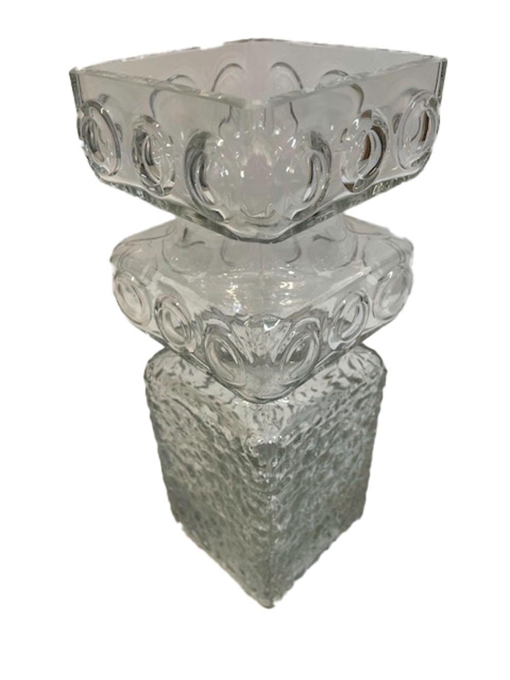 Riihimaki-Vase aus klarem Glas, Tamara Aladin (Finnisch) im Angebot
