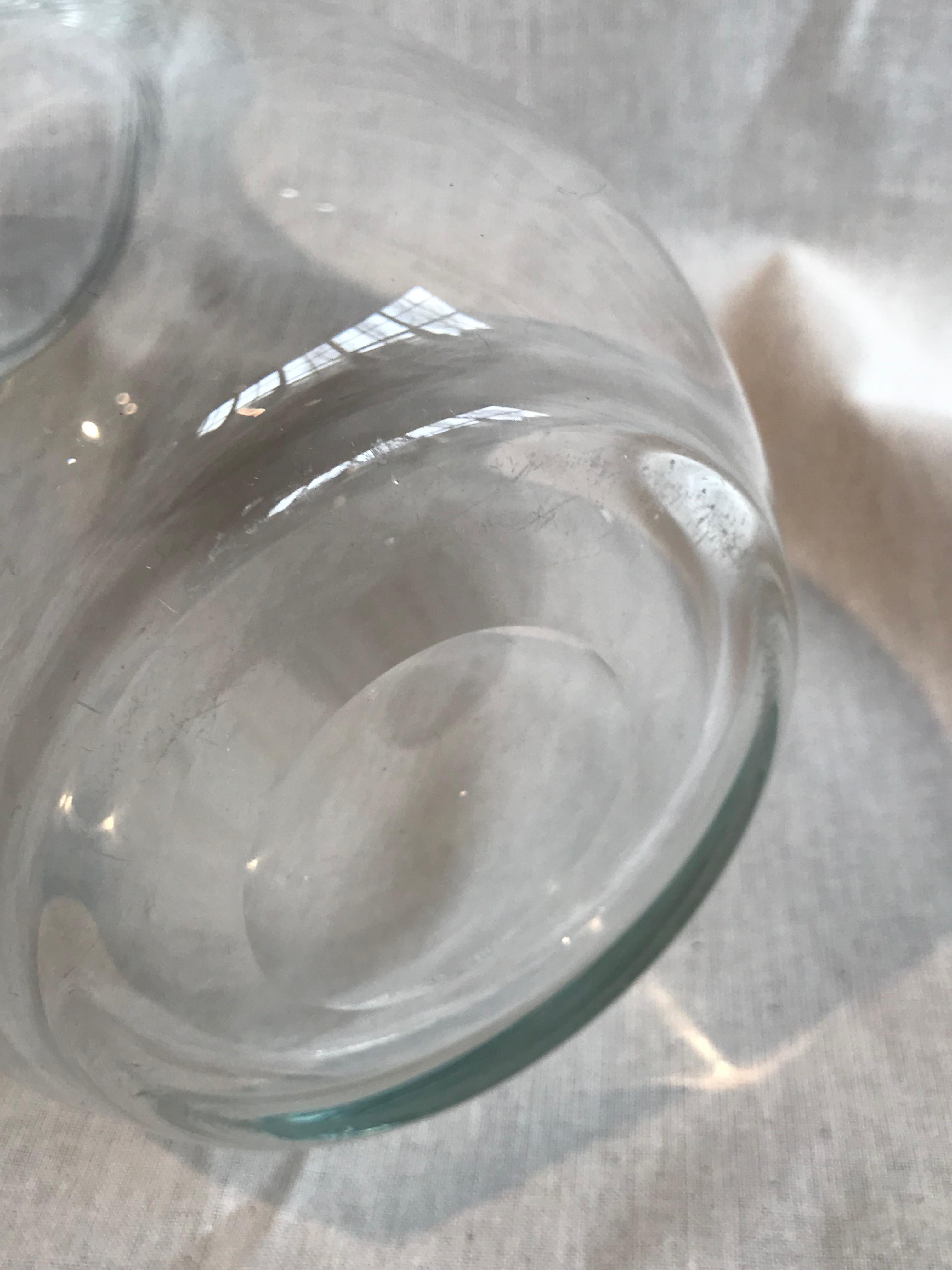 Vintage Clear Italian Blown Glass Pitcher im Zustand „Gut“ im Angebot in Antwerp, BE