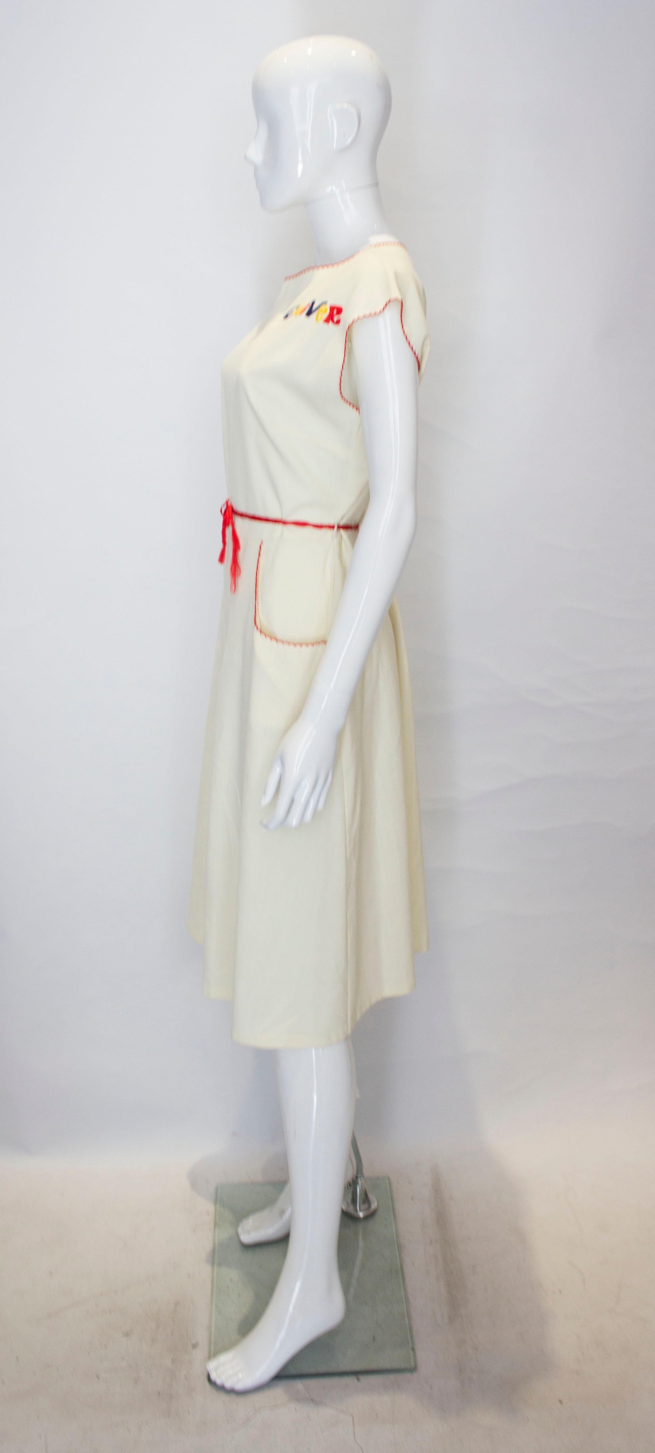 Vintage 'Clever' Neuheitskleid Damen im Angebot