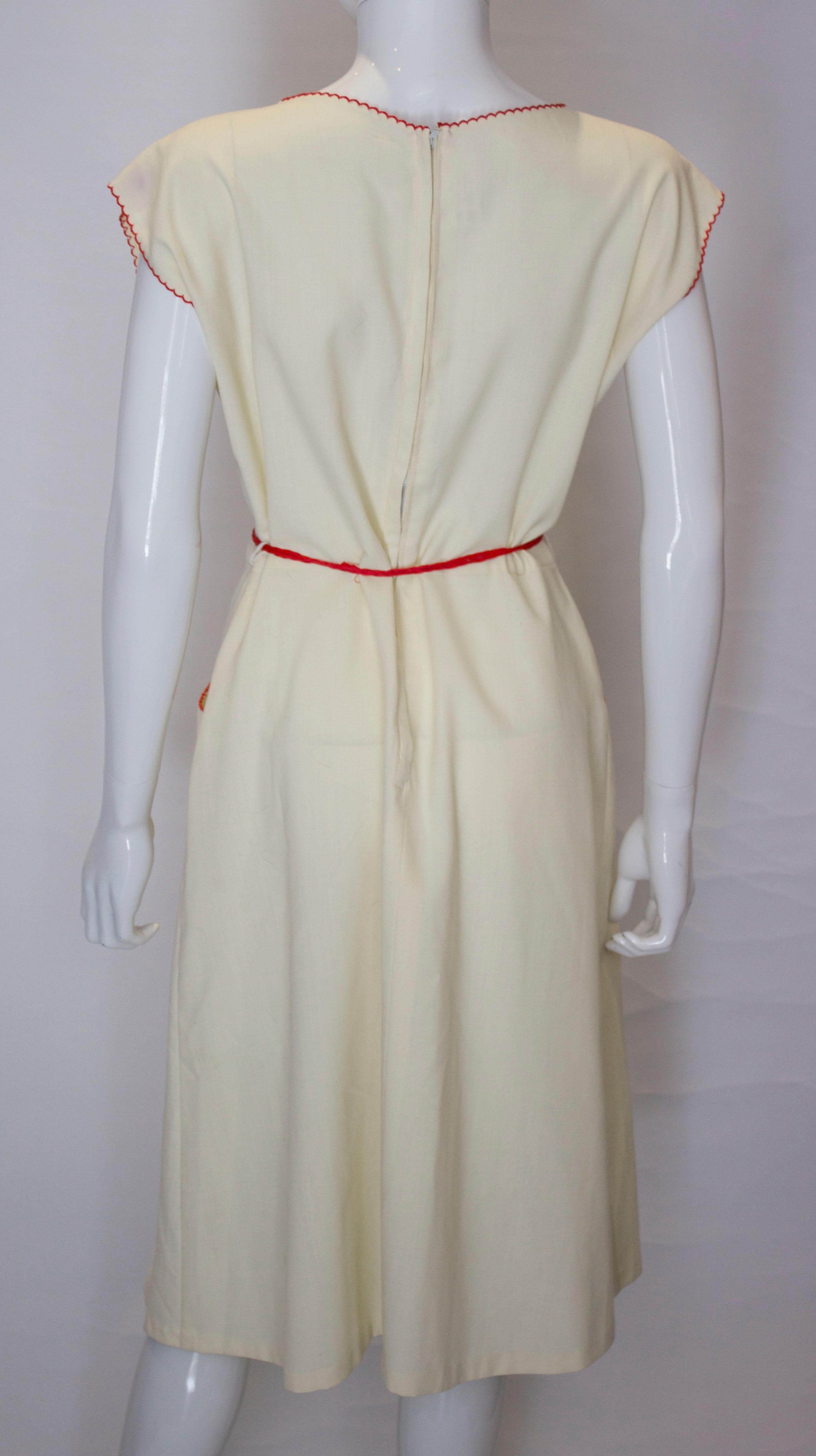 Vintage 'Clever' Novelty Dress For Sale 3