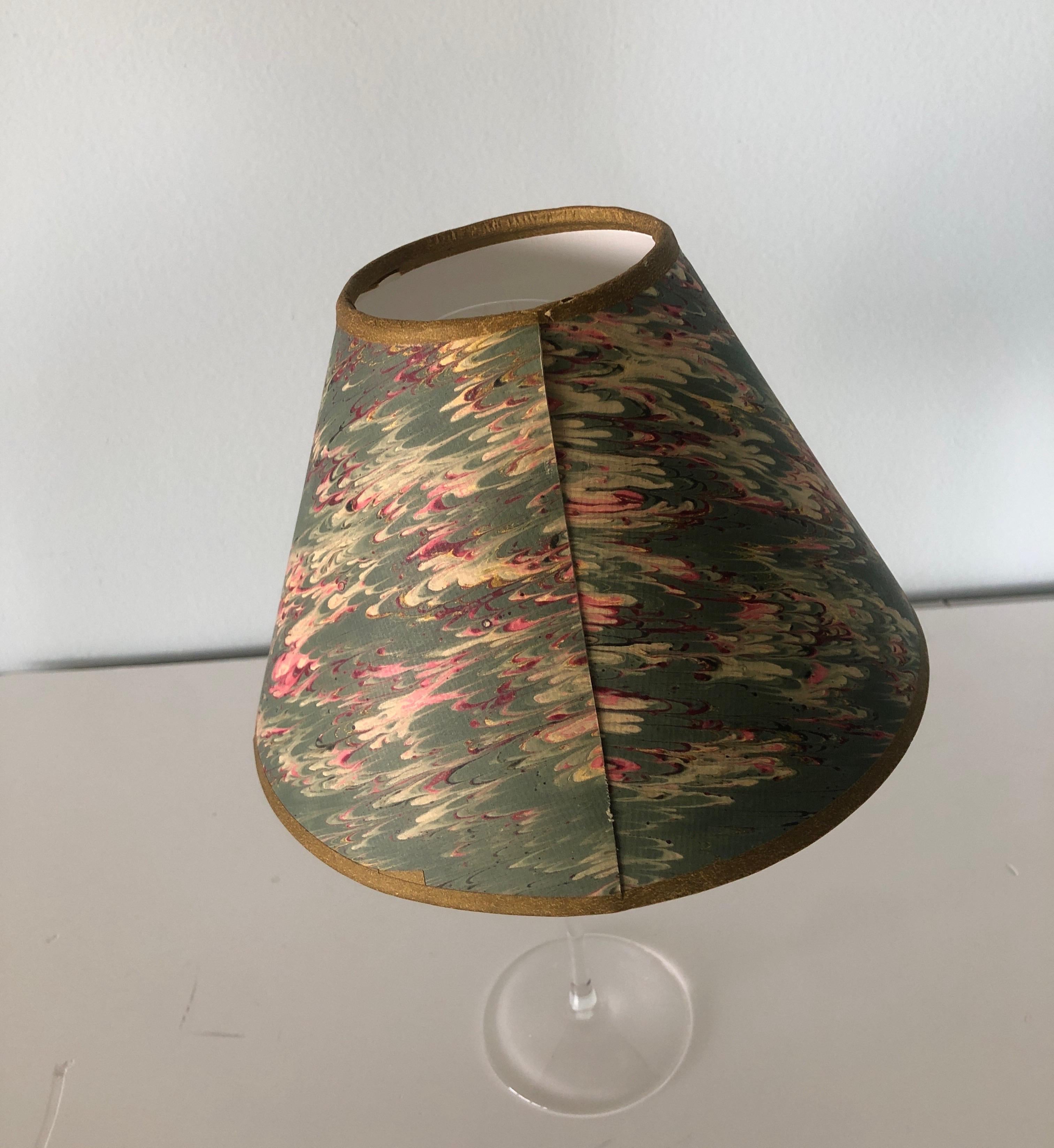 Fait main Clip de lampe vintage sur petit abat-jour