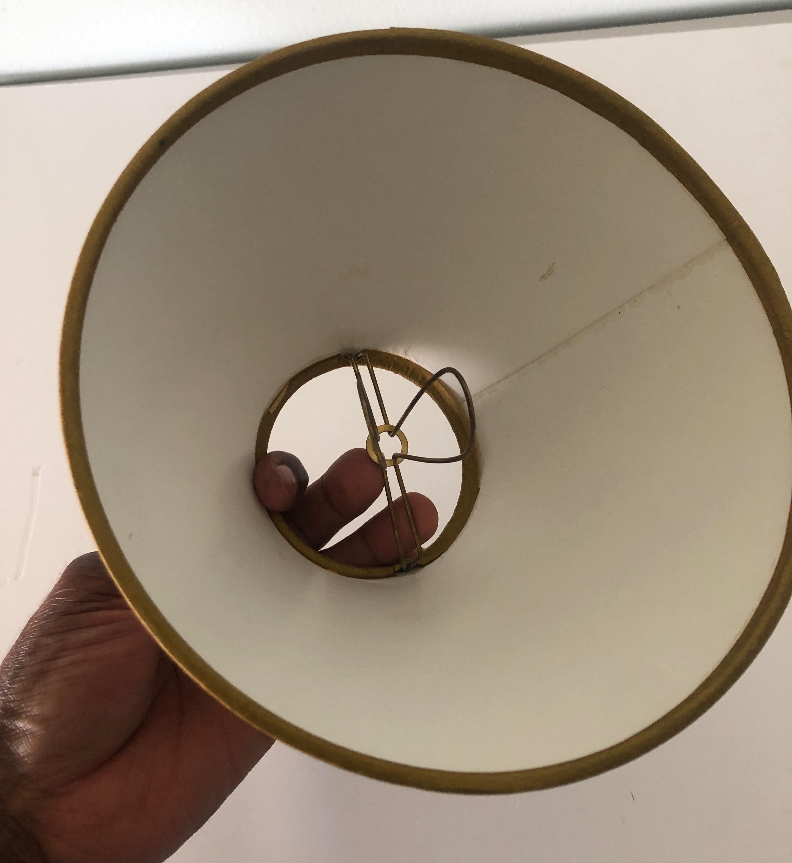Fin du 20e siècle Clip de lampe vintage sur petit abat-jour