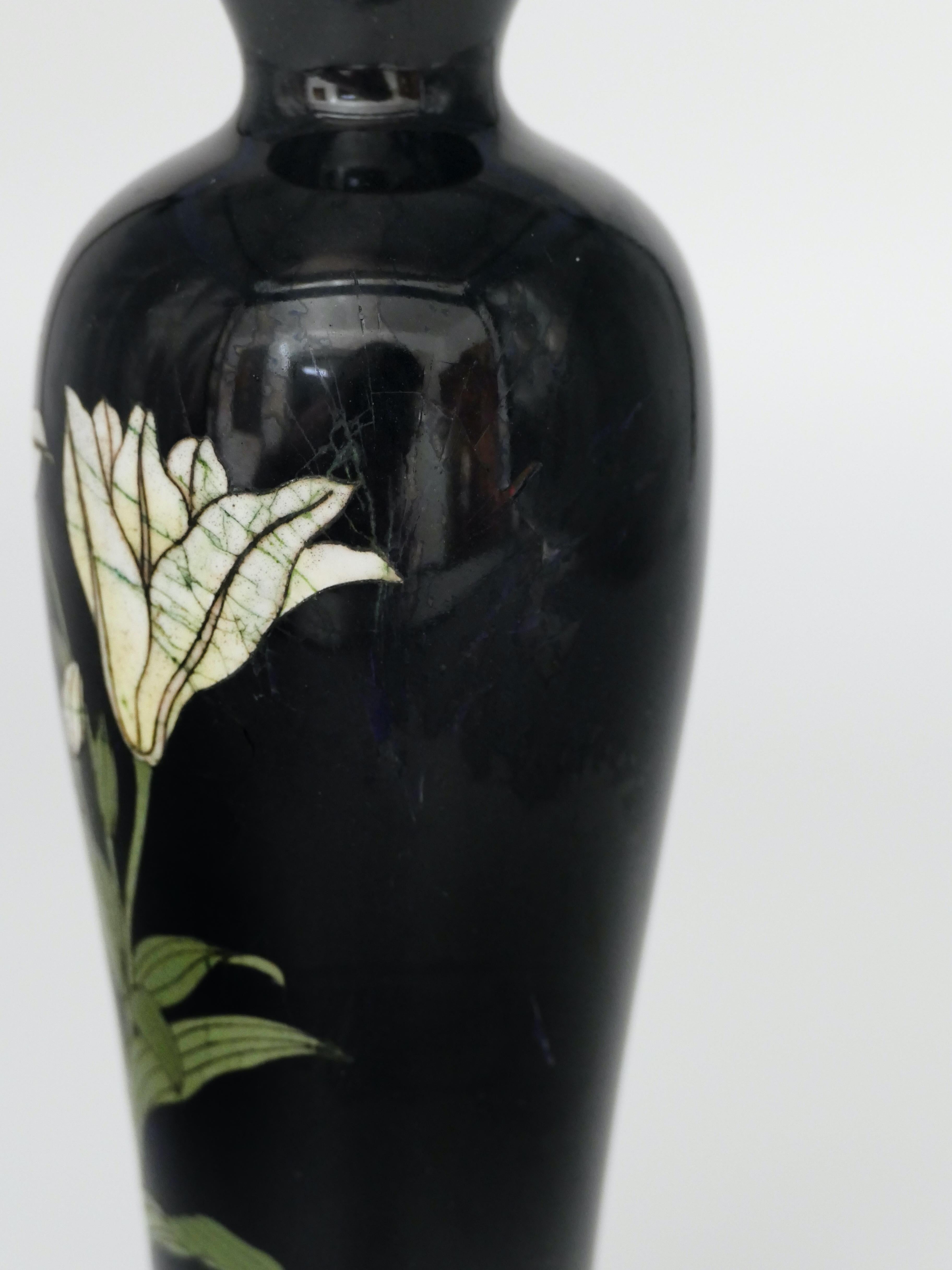 Vintage Cloisonné Vase, Japan, Early 20th Century In Good Condition In Roma, IT