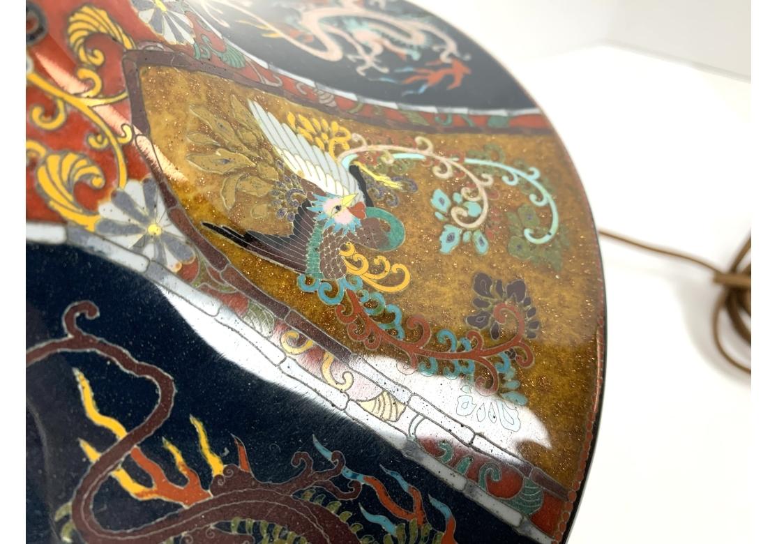 Vaso Closionne d'epoca montato come lampada in vendita 7