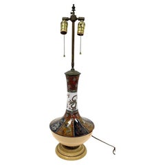 Vintage Closionne Vase Mounted As A Lamp