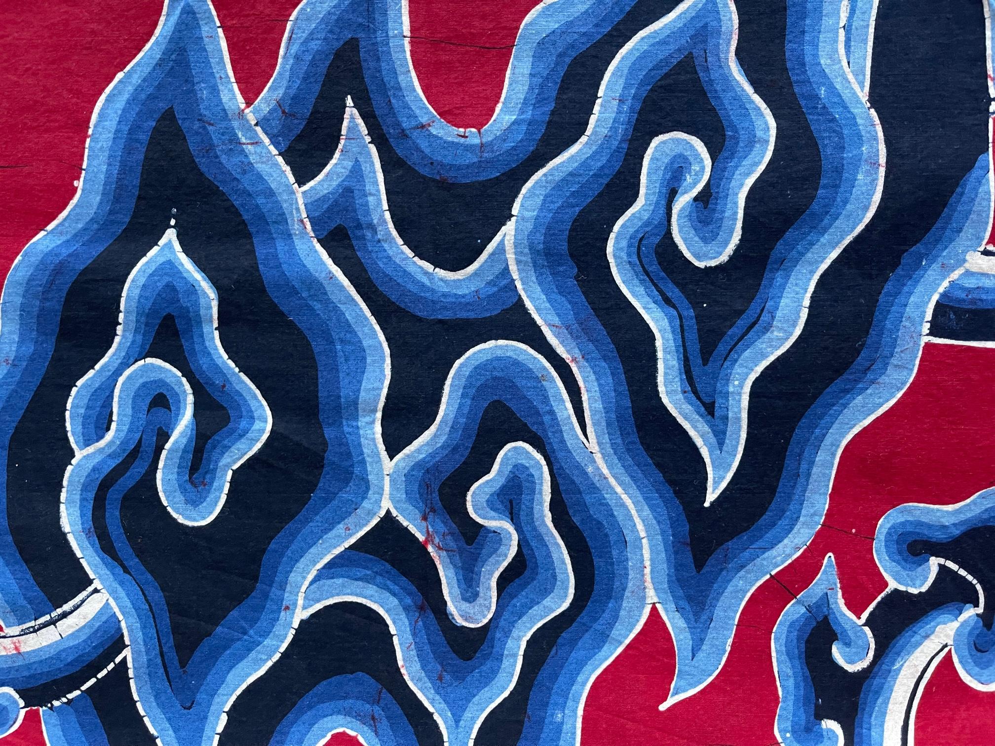 Batik con diseño de nube vintage de Java Indonesia en venta 3