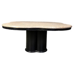 Vintage-Couchtisch aus Granit in Kleeblattform, 1970er-Jahre