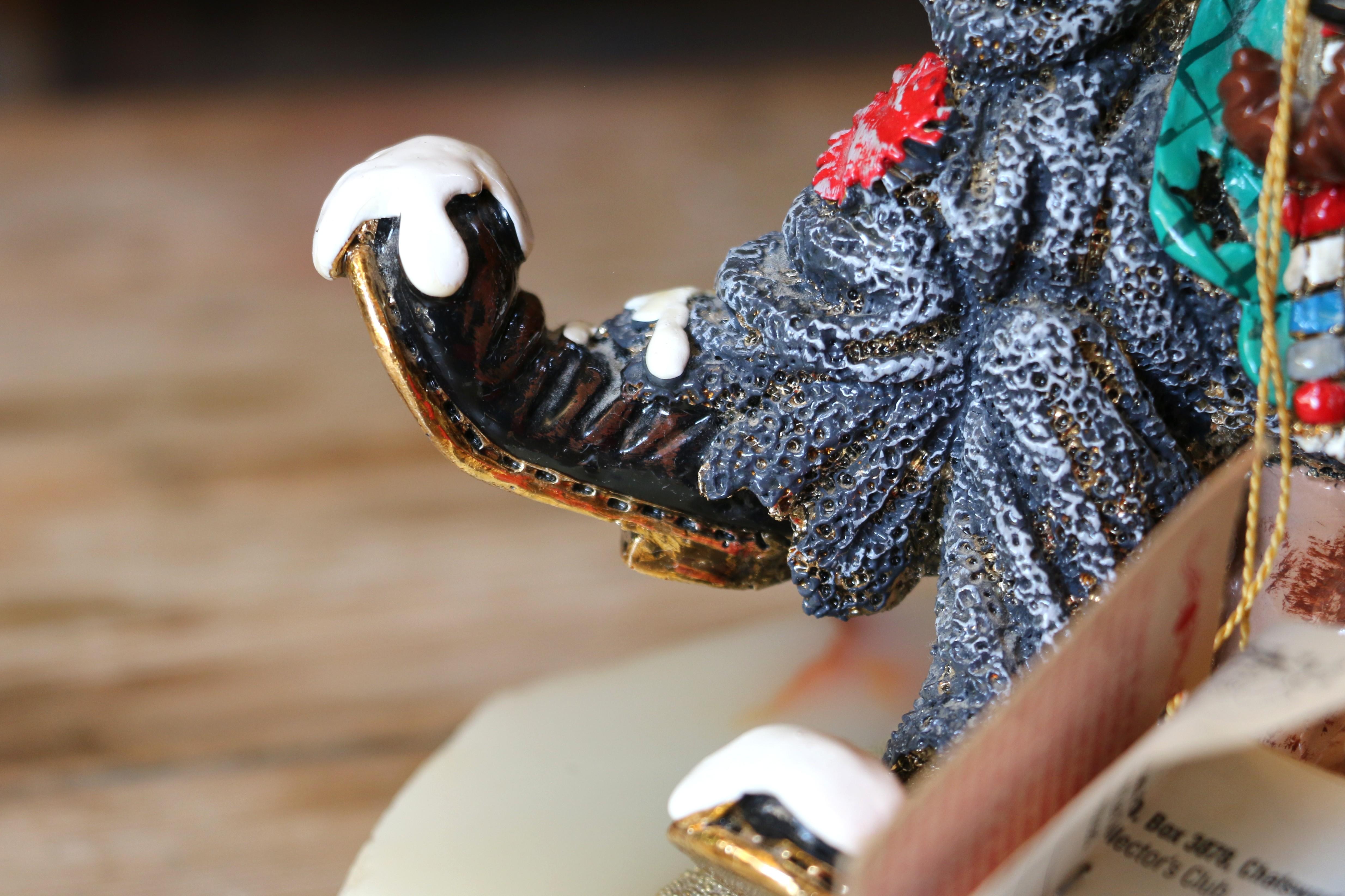 Figurina di clown vintage dell'artista Ron Lee 