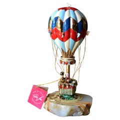 Vintage Clown Hot Air Balloon Figurine by Ron Lee, 1986