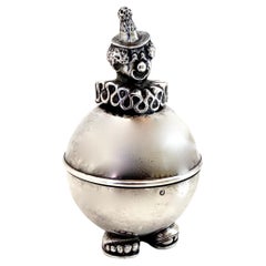 Banca d'epoca "Clown" placcata in argento. Lunt Silver Co. Massachusetts Ca. 1965
