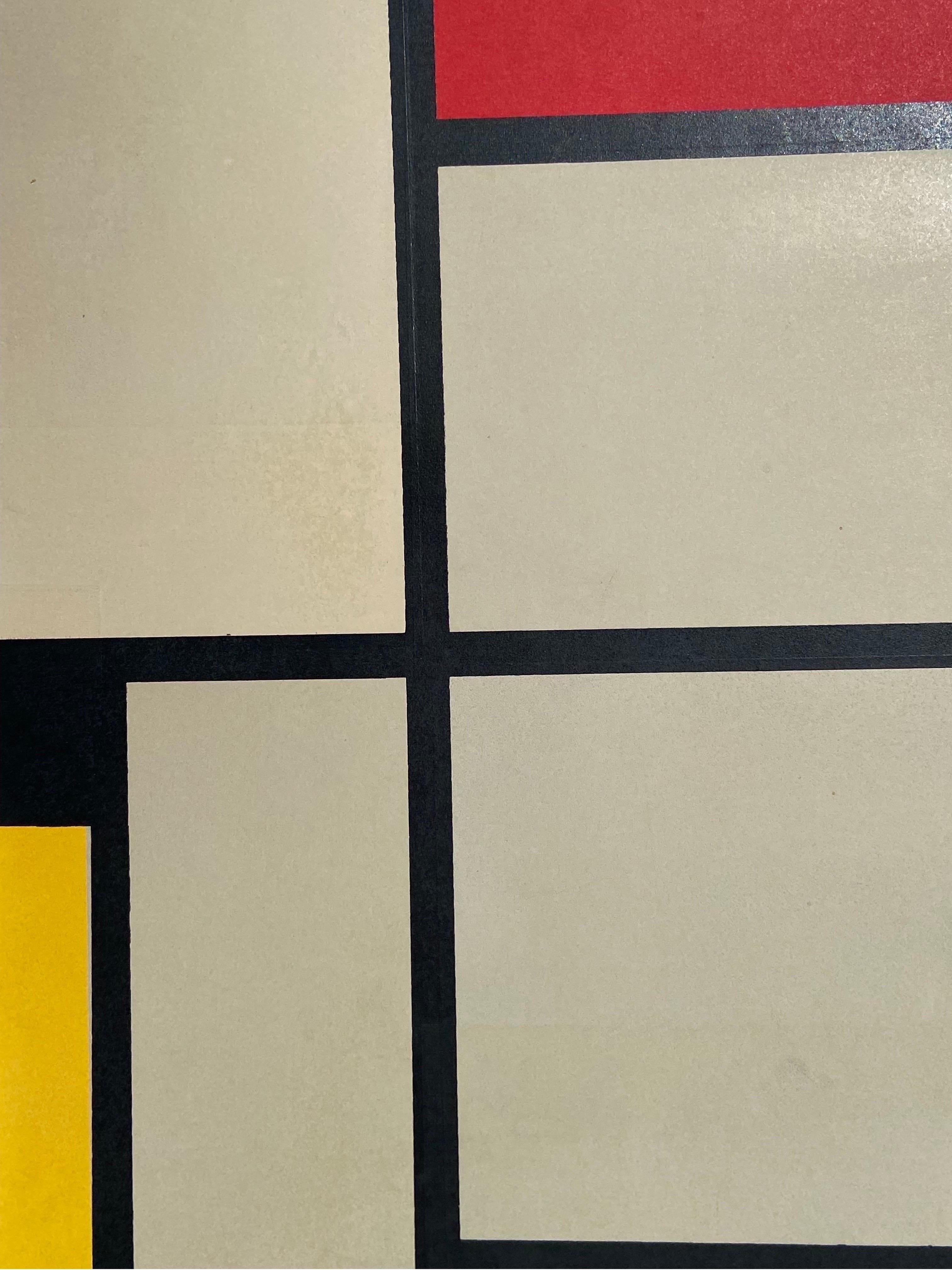 Vintage Clr Gallery Publication Piet Mondrian Tableau I Lithographie Serigraphie 3