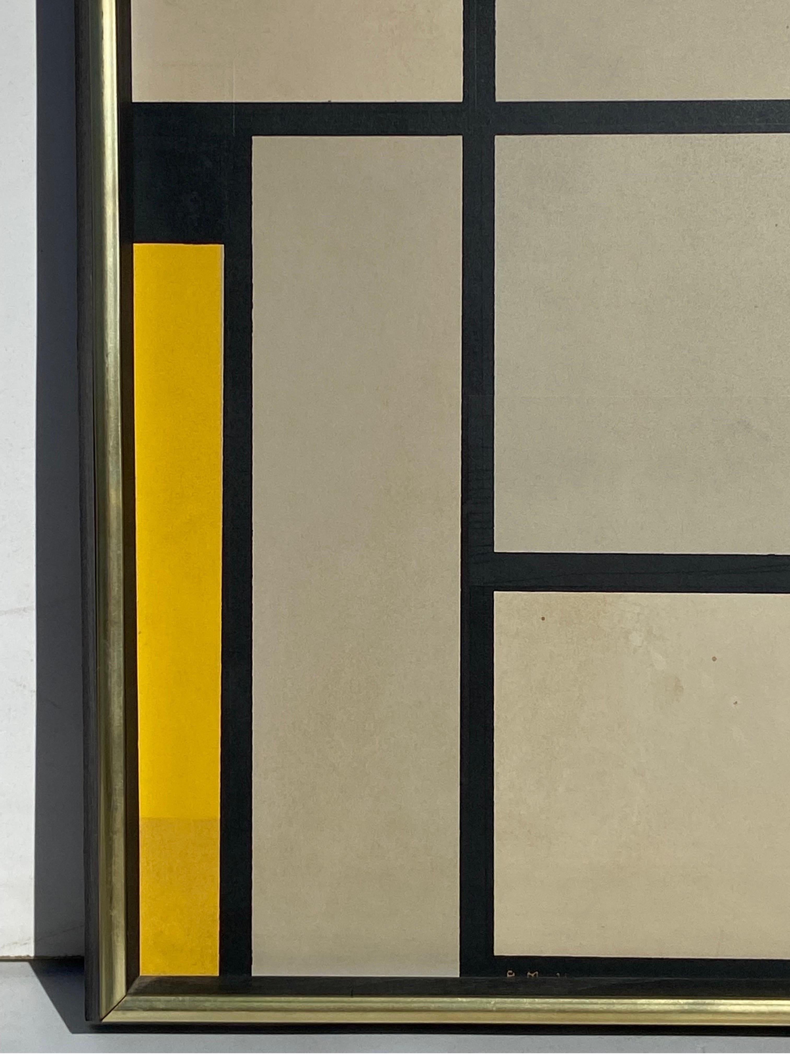 Vintage Clr Gallery Publication Piet Mondrian Tableau I Lithographie Serigraphie im Zustand „Gut“ in Atlanta, GA