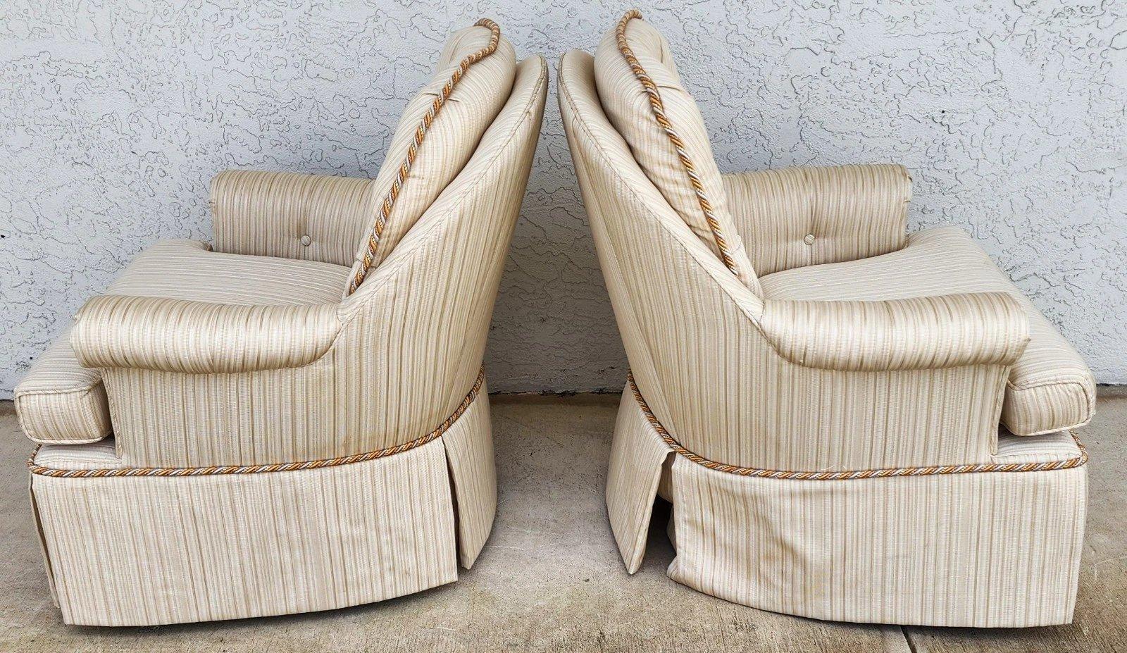 Vintage Club Chairs Swivel Rockers Set of 2 en vente 2