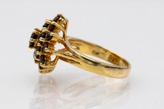 Vintage Cluster Garnet Ring
