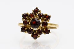 Vintage Cluster Granat Ring