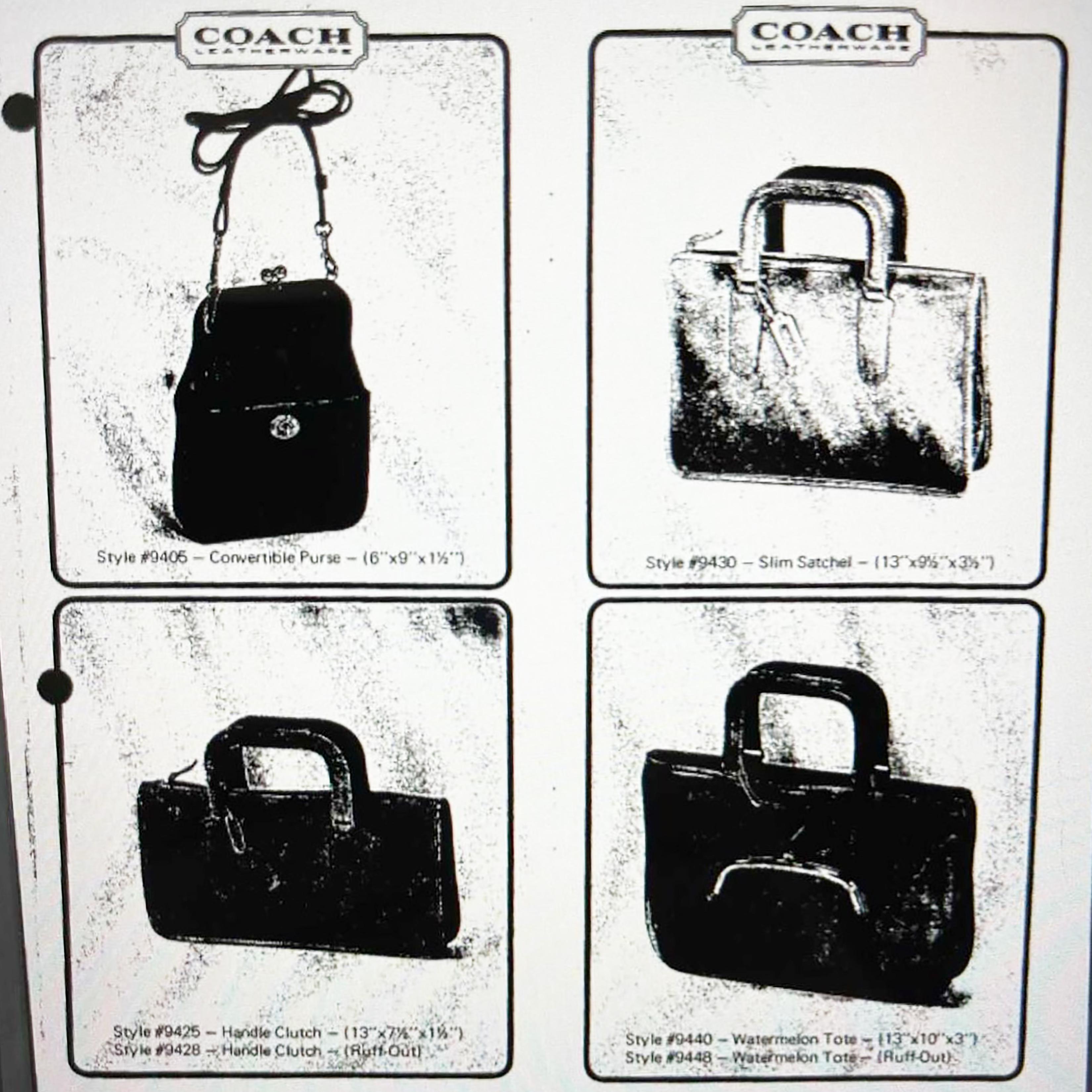 Vintage Coach Bag Bonnie Cashin Convertible Purse Rare Kisslock Turnlock Bag #94 2