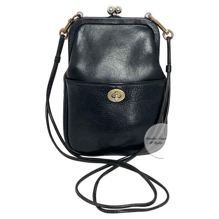 Vintage Coach Bag Bonnie Cashin Convertible Purse Rare Kisslock Turnlock Bag #94 For Sale