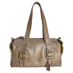 Vintage Coach Bag Bonnie Cashin RFD Mail Box Tote Putty Leather 70s Pre Creed