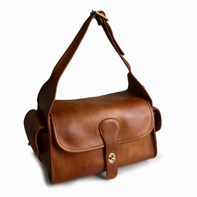 Vintage Coach Bag // Classic Shoulder Bag British Tan NYC //
