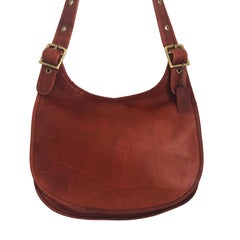 Vintage Coach Bag Large Hippie Flap Leather Saddle Bag Bonnie Cashin Era