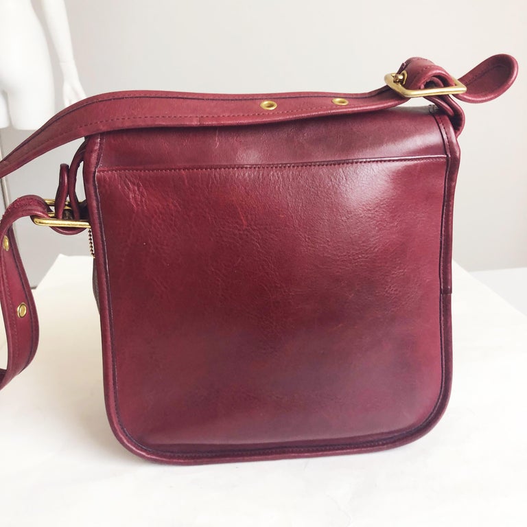 Vintage Coach Courier Bag Bonnie Cashin Burgundy NYC Bag Rare at ...