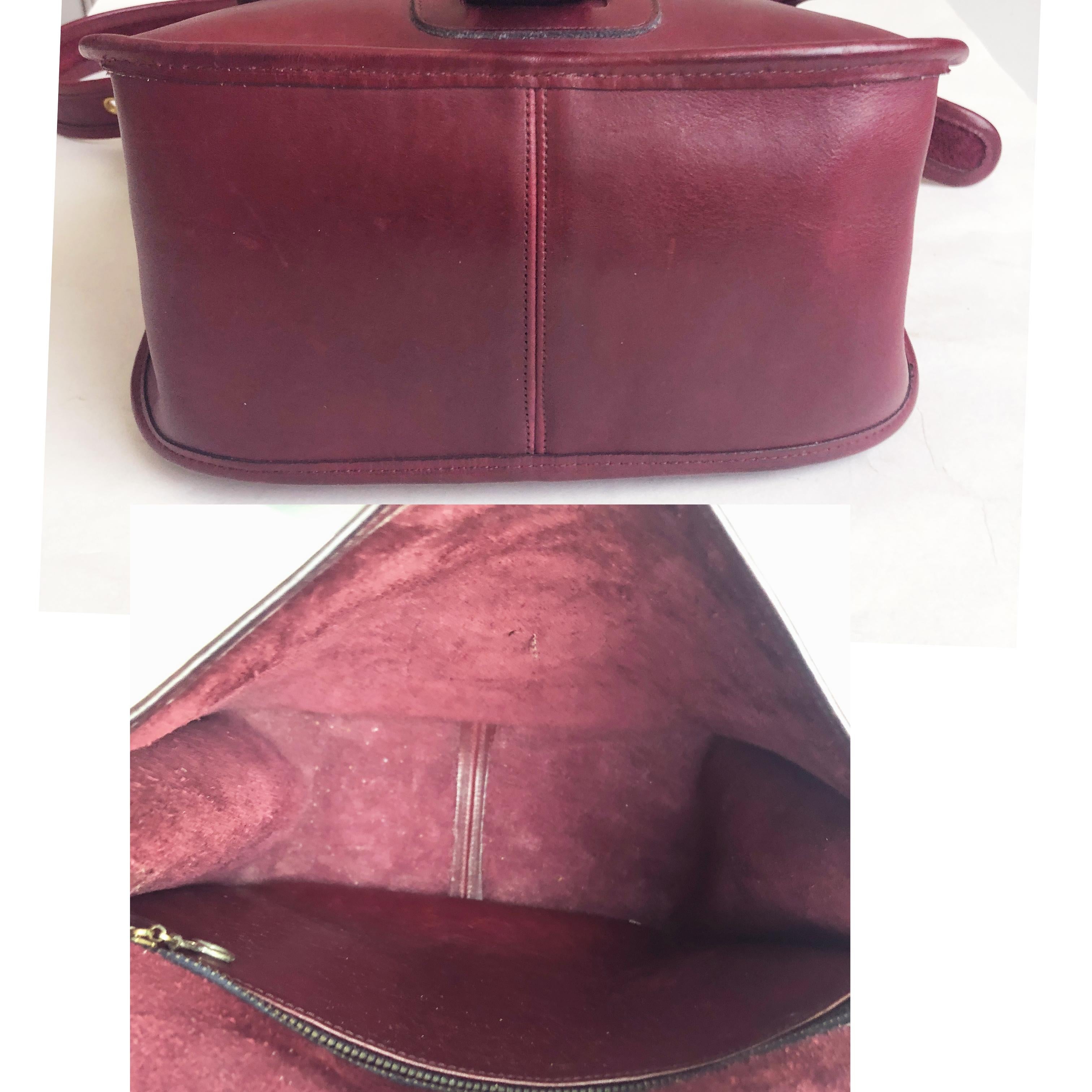 Women's or Men's Vintage Coach Courier Bag Bonnie Cashin Burgundy NYC Bag Rare 