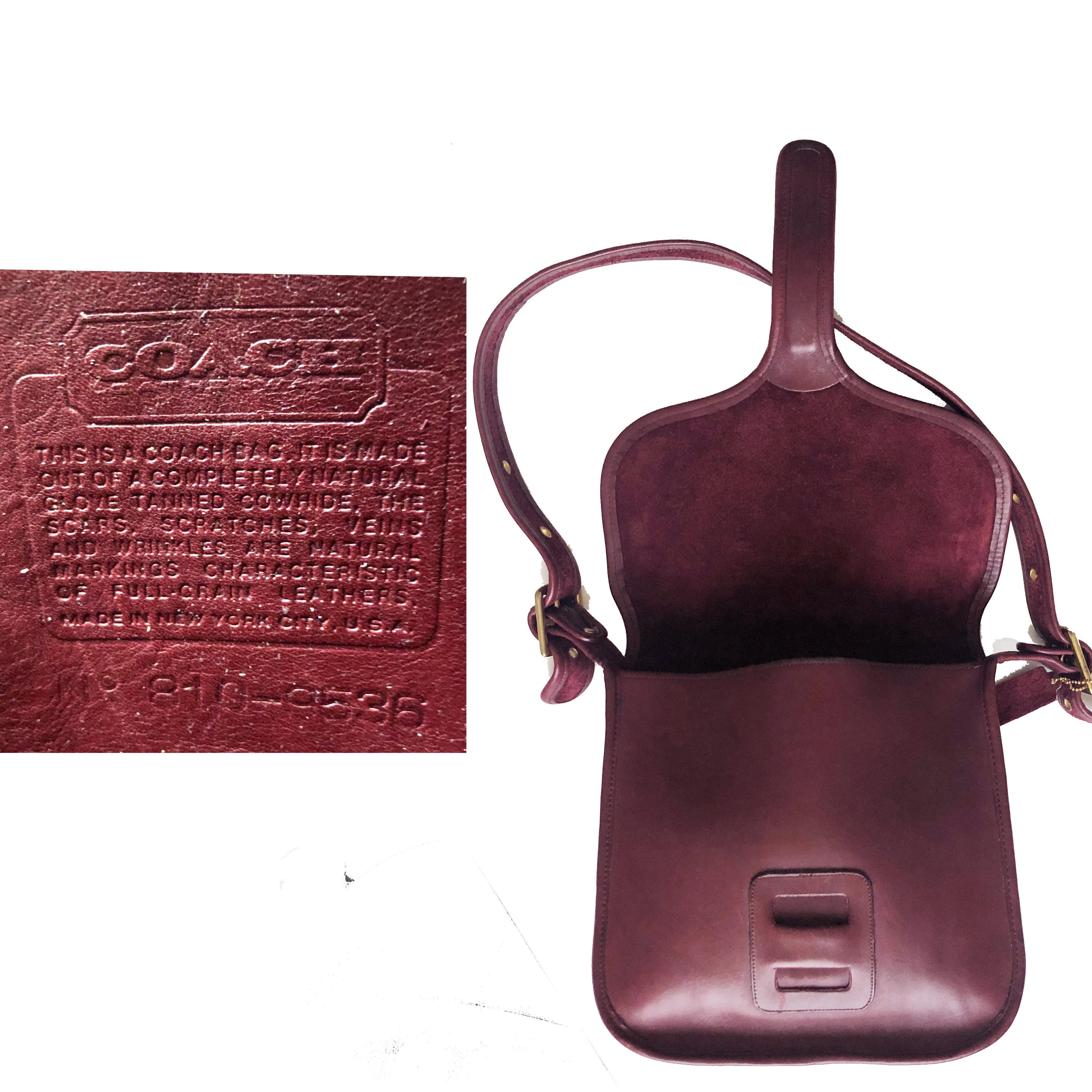 Vintage Coach Courier Bag Bonnie Cashin Burgundy NYC Bag Rare  1