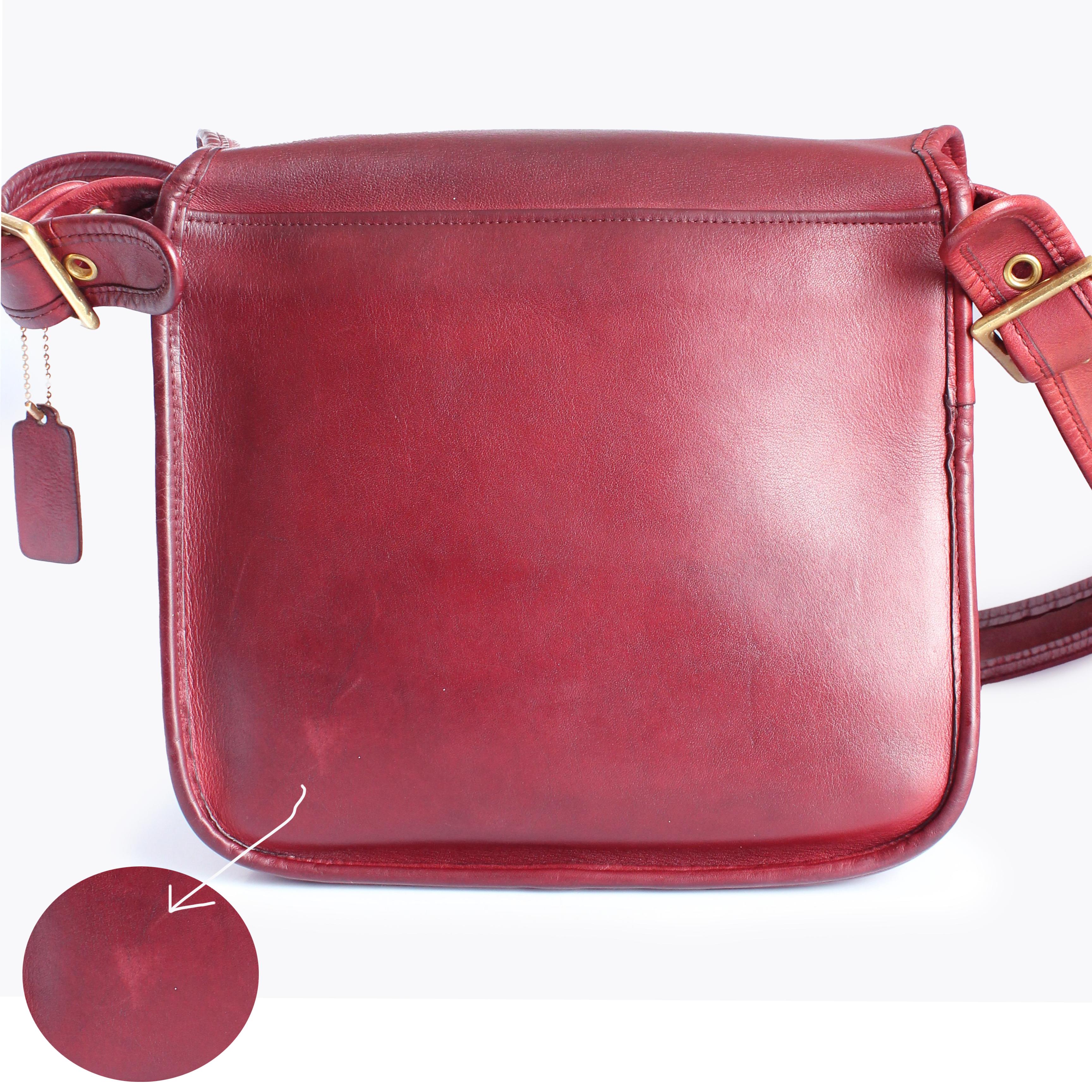 Vintage Coach Courier Bag Burgundy Leather Bonnie Cashin Design NYC Vintage 70s 2