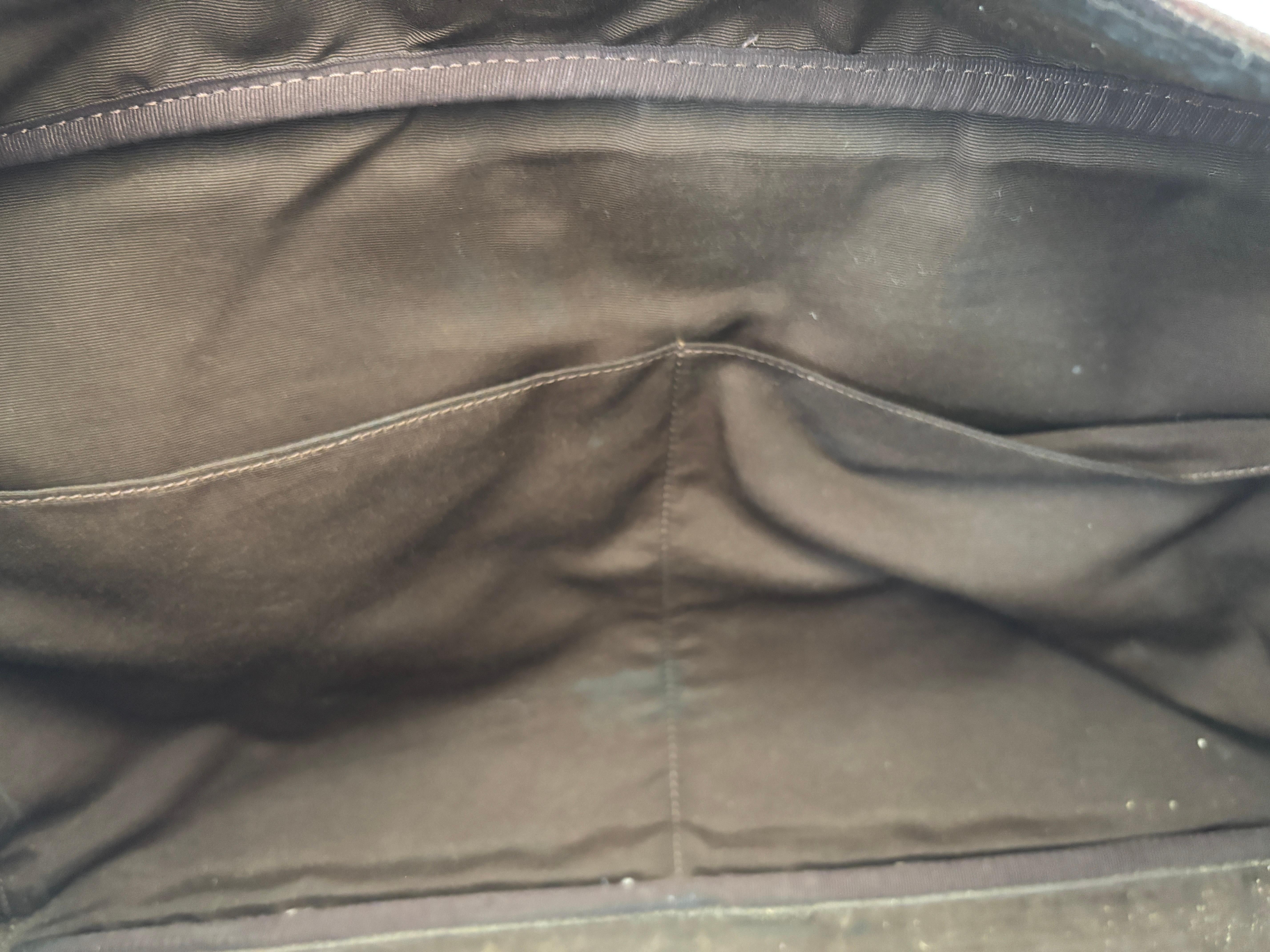 Vintage Coach Large Plaid Duffle Bag Travel Weekender For Sale 13