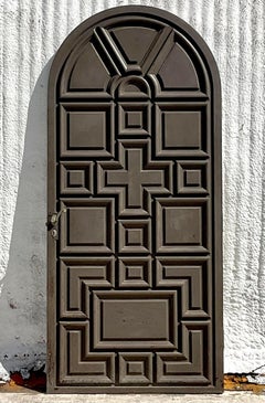 Vintage Coastal 1920s Arched Cypress Door