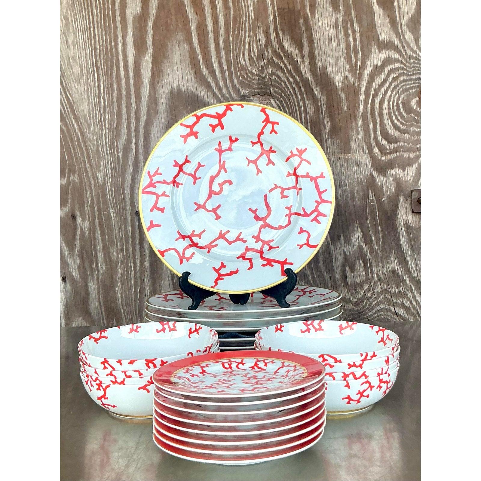 Alberto Pinto pour Raynaud Limoges Chine Christobal pour 8-24 pièces en vente 2