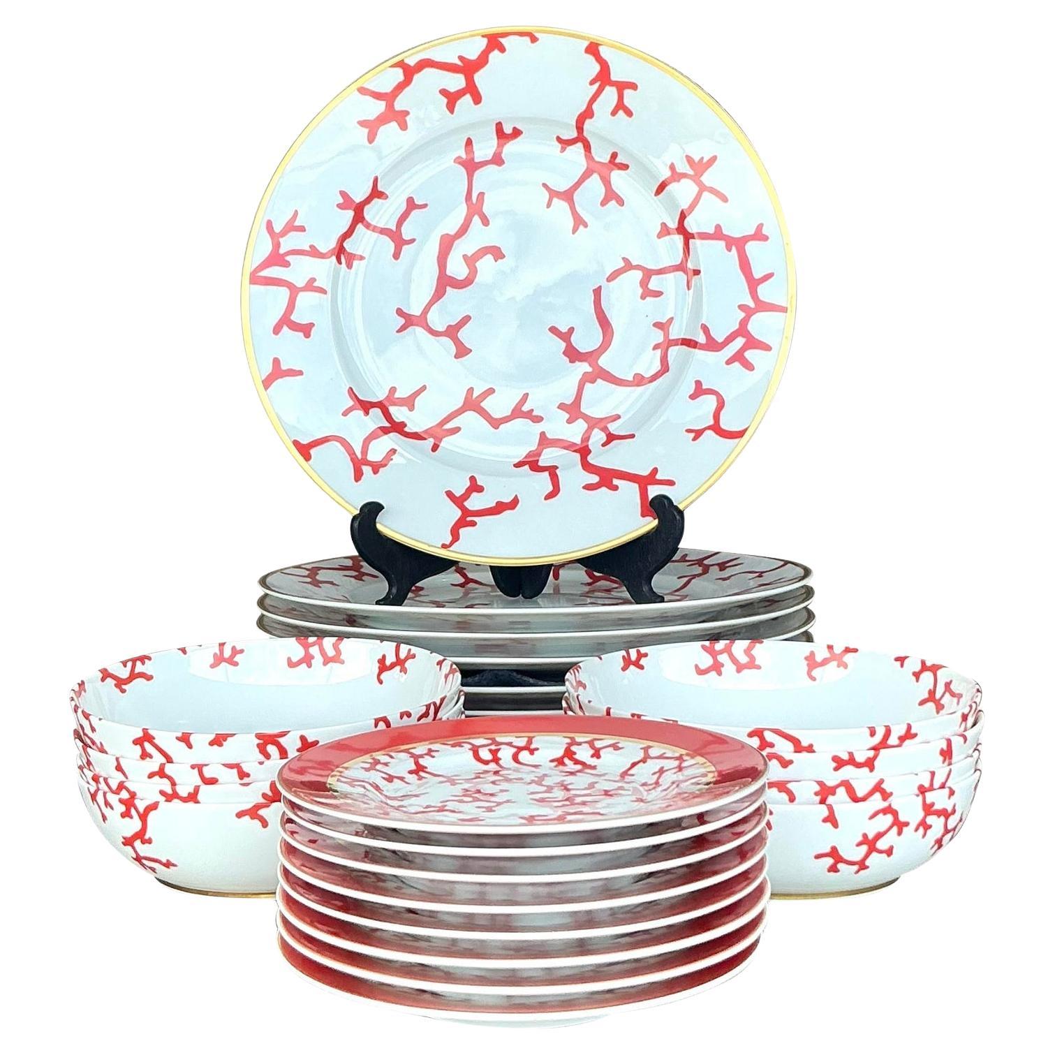 Vintage Coastal Alberto Pinto for Raynaud Limoges “Christobal” China for 8-24 Pc