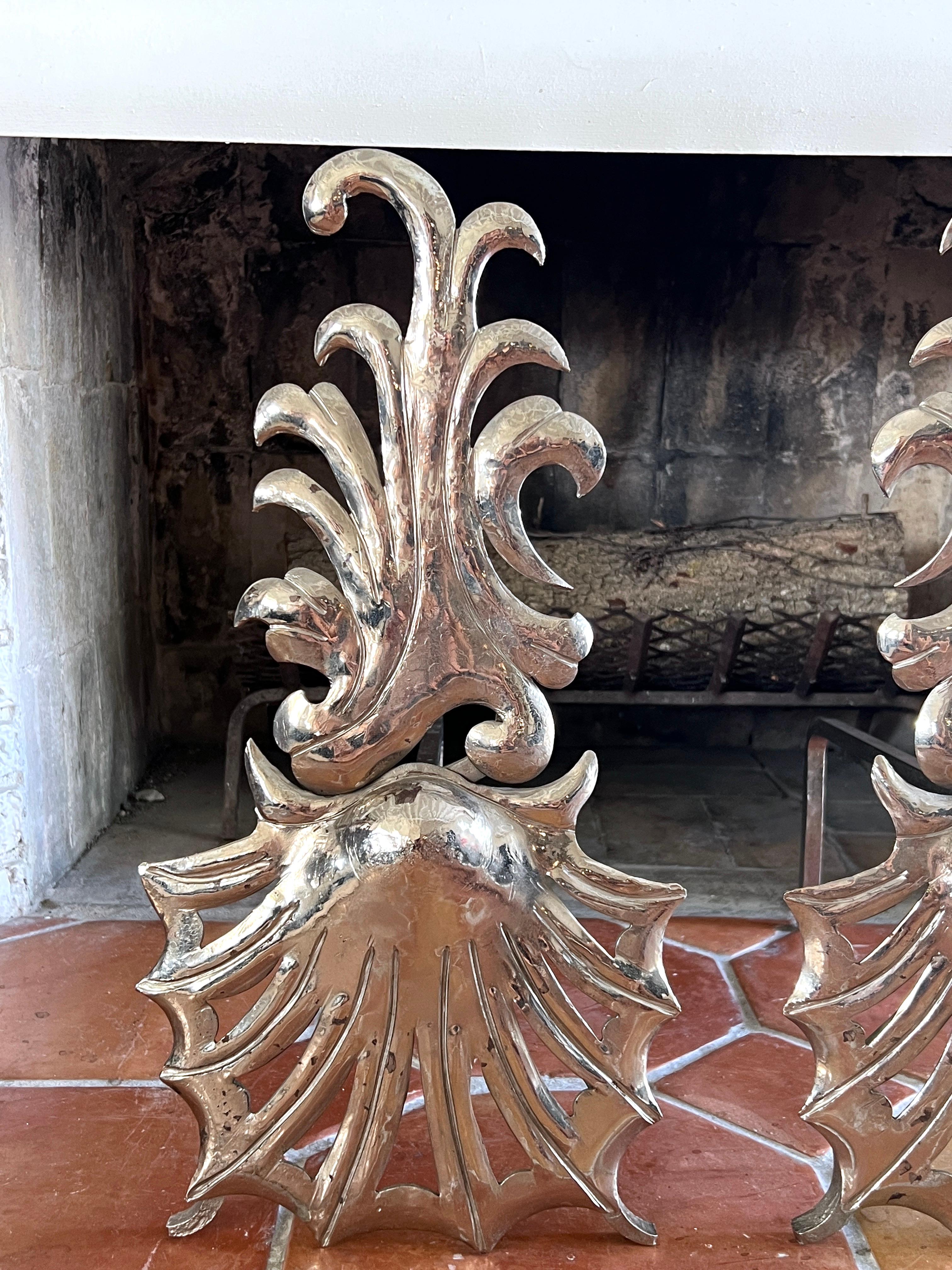 Fers à repasser côtiers vintage avec finition en nickel martelé, vers 1980 Bon état - En vente à Fort Lauderdale, FL