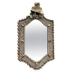 Vintage Coastal Anthony Redmille Monumental Shell Mirror
