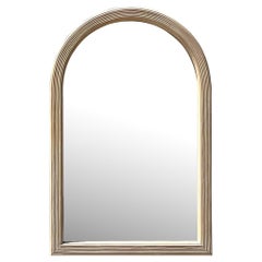 Specchio ad arco costiero vintage con canna a matita