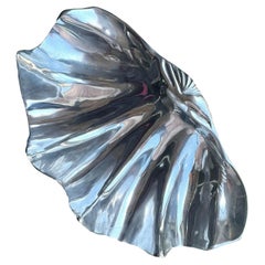 Vintage Coastal Arthur Court Pewter Clamshell