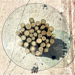 Vintage Coastal Bamboo Bundle Table After Budji