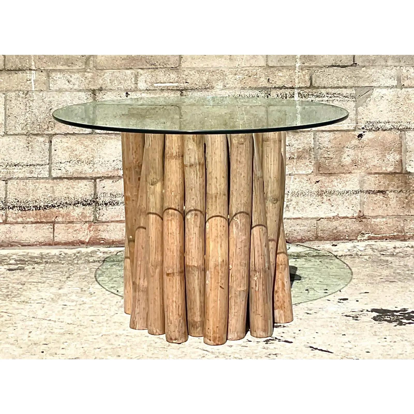 Vintage Coastal Bamboo Bundle Table After Budji 2