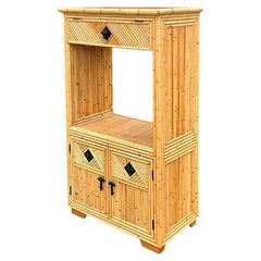 Vintage Coastal Bamboo Dry Bar