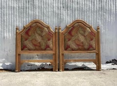 Vintage Coastal Bamboo Wood Twin Headboard