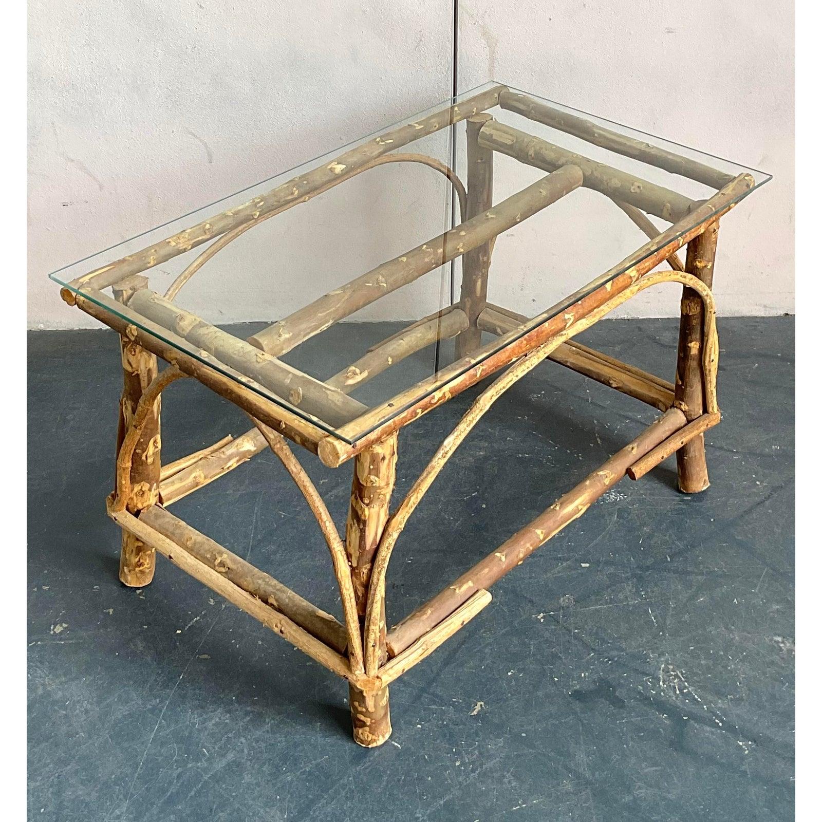 American Vintage Coastal Bent Branch Coffee Table For Sale