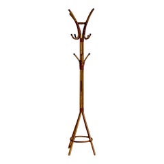 Porte-manteaux vintage Coastal Bent Rattan