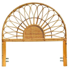 Cabecero Queen Vintage Coastal Bent Rattan